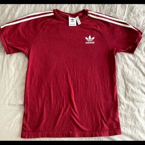 Adidas, red, unisex, small, t-shirt